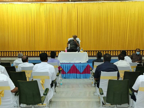 Rajinikanth spoke with RMM District Secretaries Together